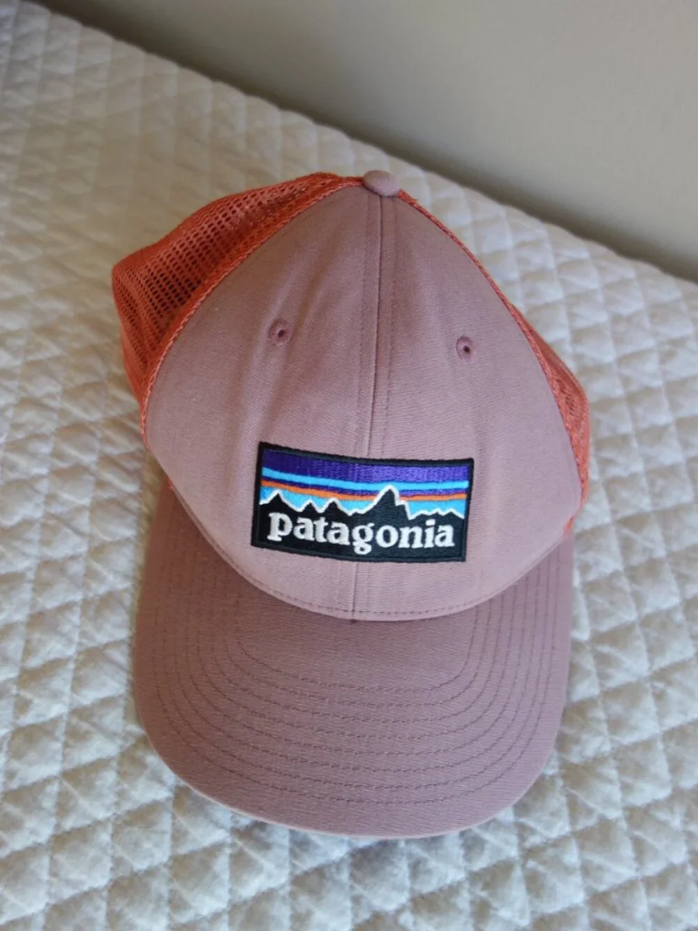 Lot of 4 PATAGONIA Snap Back Mesh Caps – olive / mauve / black / wine - Picture 2 of 13